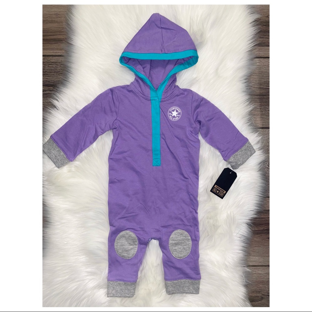 New Baby girl Converse Romper